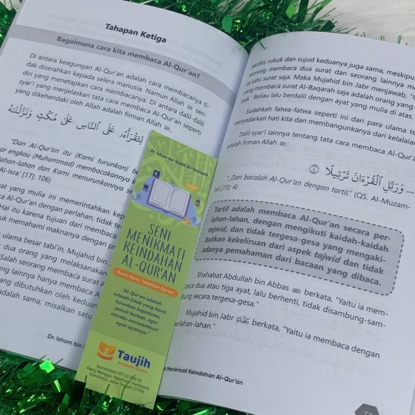 Seni Menikmati keindahan Alquran; Kunci-kunci Tadabbur Quran - Dr Isham bin Shalih Al-'Uwayyid - Buku Renungan - Soft Cover - Taujih - Edisi Reguler Al Quran, foto 4