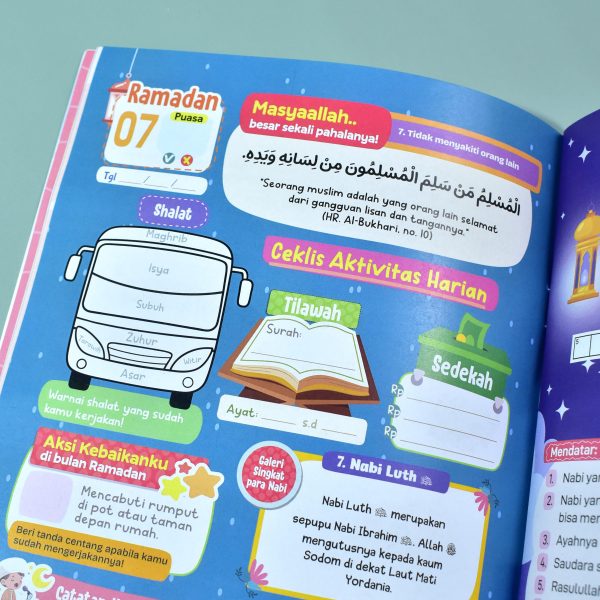 Buku Aktivitas Ramadhan Anak Ramadanku Seru 2026 30 Hari Bersama Nabi Zed Books, foto 6