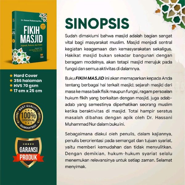 Buku Fikih Masjid; Sejarah, Hukum dan Adab Dalam Masjid - Penerbit Taujih Al-Qur'An Quran, foto 7