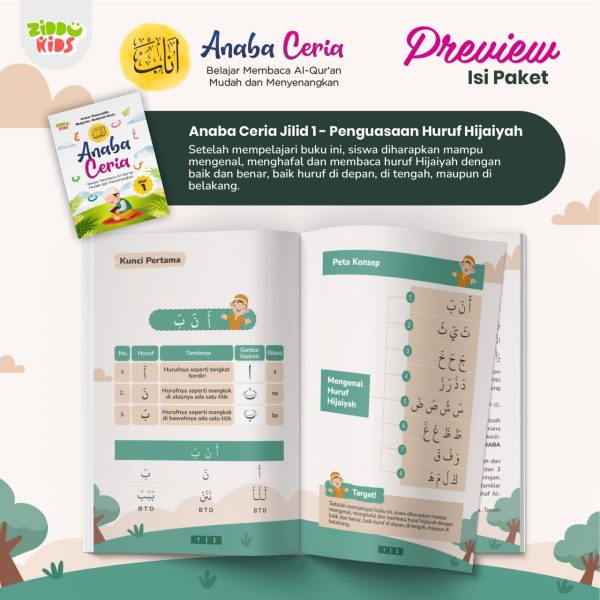[PAKET] Anaba Ceria; Belajar Membaca Al-Quran Mudah dan Menyenangkan Anwar Ihsanuddin dan Mulyanto Abdullah Khair Ziddu Kids Buku Anak Full Color, foto 6