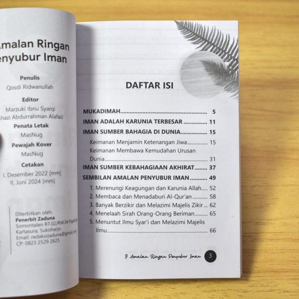 9 Amalan Ringan Penyubur Iman - Zaduna Buku Mini Ukuran Saku Hadiah Quran, foto 5