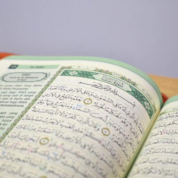 Mushaf Al-Quran Jaket Resleting A5 Tajwid Warna Terjemah Asbabun Nuzul Rasm Utsmani Tashih Depag RI, foto 5
