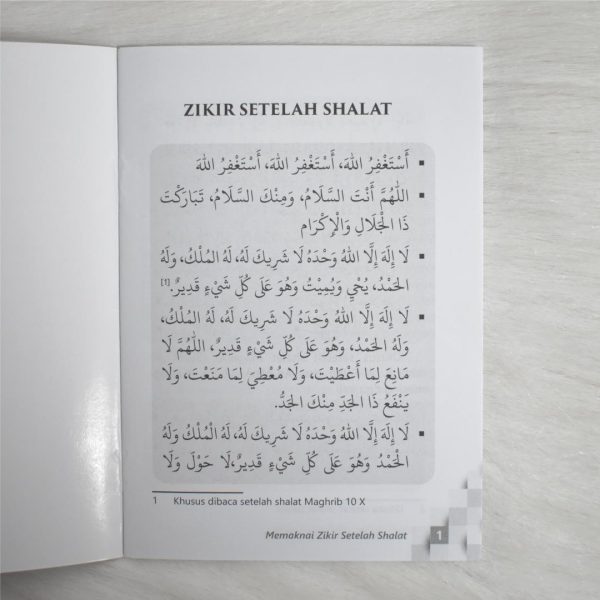 Buku Memaknai Zikir Setelah Shalat Ibnu Syarqi Zaduna Softcover Buku Saku - 24 Halaman - Quran, foto 7