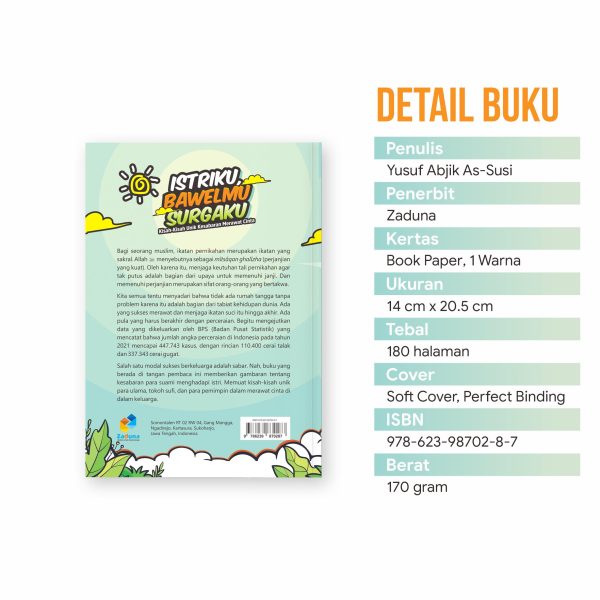 Buku Kisah Inspiratif Nasihat Bijak Untuk Suami - Kado Untuk Suami - Soft Cover Edisi Reguler Quran - Alquran, foto 2