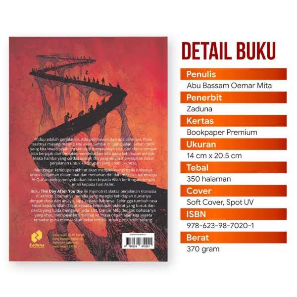 Buku Kematian The Day After You Die - Abu Bassam Oemar Mita - Buku Renungan - Menelusuri Perjalanan Para Durjana setelah Kematian hingga Neraka - Zaduna - Soft Cover Edisi Reguler, foto 3